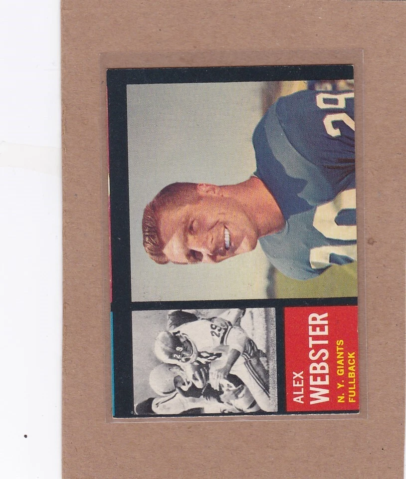 1962 TOPPS FOOTBALL ALEX WEBSTER #105 GIANTS EX+ *A20148 - Image 1 of 1