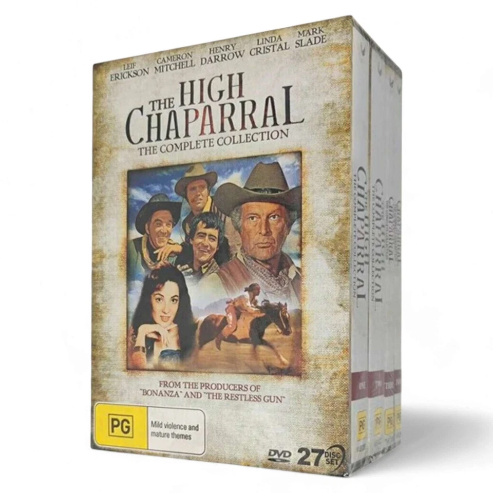 The HIGH CHAPARRAL the Complete Series Collection Seasons 1-4 (DVD 27-Disc Set) - Image 1 of 1