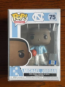 Funko Pop! Sports Basketball Michael Jordan North Carolina UNC White Warm Up #75 - Picture 1 of 6