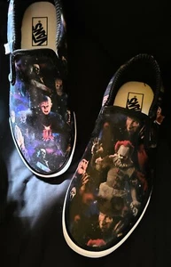 VANS Horror Movies hand Detailed Slip On Mens - Picture 1 of 2
