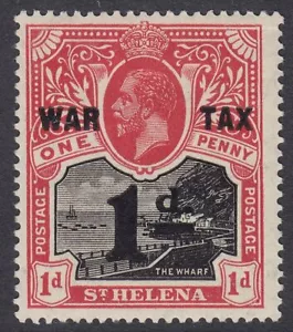 ST HELENA 1919 SG88 KRIEGSSTEUER OVPT MONTIERT POSTFRISCH - Bild 1 von 1