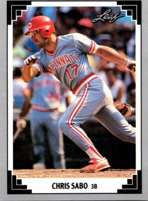 1991 Leaf #65 Chris Sabo - Image 1 of 2