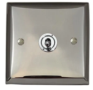 Interruptor de luz de palanca de 2 vías cromo pulido placa de espectro G&H SC381-PC - Imagen 1 de 1