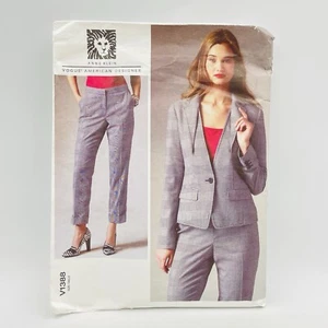 Vogue Sewing Pattern V 1388 Anna Klein American Designer 2014 Jacket and Pants - Picture 1 of 7