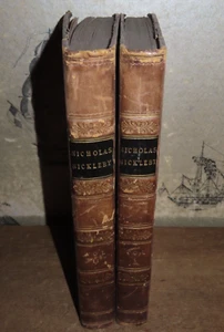 1839 NICHOLAS NICKLEBY BY CHARLES DICKENS 2 VOLS 1ST EDITION 40 PLATES * - Picture 1 of 15