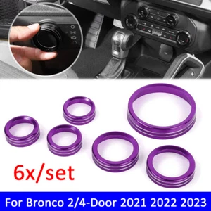 Air Condition Audio Switch Knob Ring Cover Trim for Bronco 2/4-Doors 2021-2022 - Picture 1 of 8