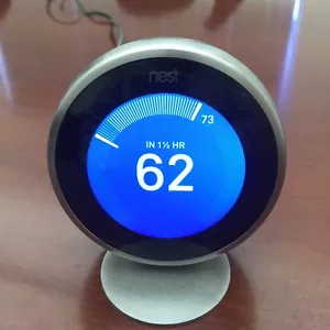 Desk or Table Stand for Nest Thermostat 1st 2nd 3rd Generation Stainless Steel - Picture 1 of 12