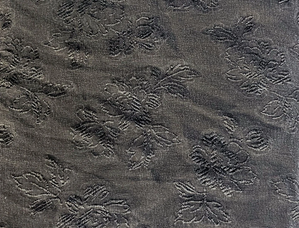 S71 - GEORGETTE DE SEDA EMBOIDERD VINTAGE 100% seda por yarda. Foto 1 de 1