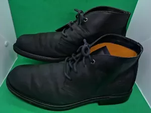 Timberland Smart Comfort Black Leather Ankle Dress Waterproof Men's Boots Sz 13M - Picture 1 of 12