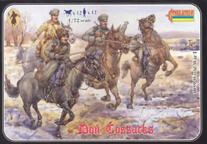 1\72 Ruso Primera Guerra Mundial Don cosacos Strelets-R 059 Kit Modelo de Figuras - Imagen 1 de 12