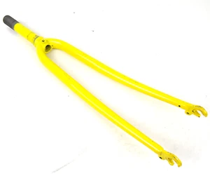 Durotec CrMo Steel 700C Retro Road Bike Forks 1" Threaded 127mm QR Used FO-11-F5 - Picture 1 of 8