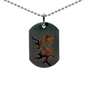 Collar De Perro Con Corte De Dragón De Acero Inoxidable 24" - Imagen 1 de 5