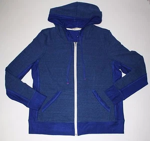 NWT Womens Abbot + Main BLUE DAZZLE Lightweight Hoodie Full Zip Sz M Medium - Picture 1 of 1