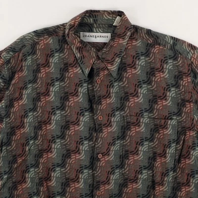 Camisa De Colección Jhane Barnes Onda 3D Algodón Rayas Abotonada Para Hombre M Foto 1 de 4