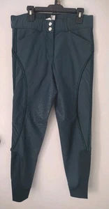 Dover Saddlery Women's 26 Wellesley Competition  Breeches Pants Green - Picture 1 of 13