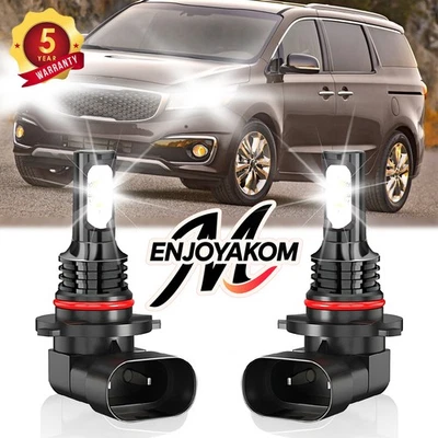 Kit de 2x luces antiniebla LED blancas 6000K para Kia Sedona 2015-2021 8000lm Foto 1 de 4