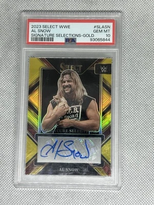 2023 Panini Select WWE AL SNOW SIG SELECTIONS - GOLD /10 AUTO PSA 10 POP 1 - Image 1 of 3