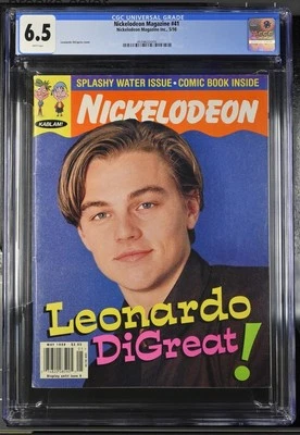 LEONARDO DICAPRIO ROOKIE RARE COVER NICKELODEON 1998 TITANIC NEWSSTAND CGC 6.5 - Image 1 of 2