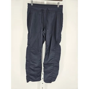 Kirkland Signature Womens Sz S Short Woven Athletic Pants Navy Blue Loose Fit - Picture 1 of 4