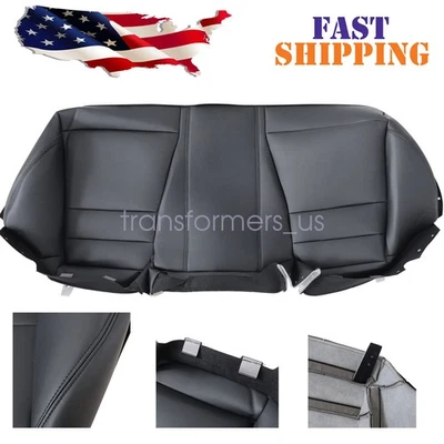 Cubierta de asiento de cuero inferior lateral del banco trasero apta para Honda Accord 2008-2012 negra Foto 1 de 4