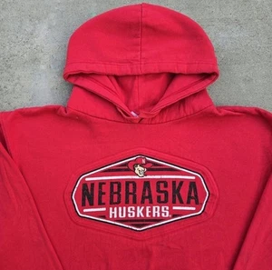 Nebraska huskers Mens Size L Red Graphic Print University hoodie - Picture 1 of 4