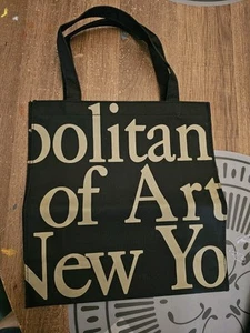 The Metropolitan Museum of Art New York Tote Bag Small Vinyl black gold NYC - Bild 1 von 4