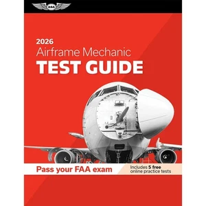 NEW ASA 2026 AMT Airframe Test Prep Book with Free Practice Tests - Imagen 1 de 5