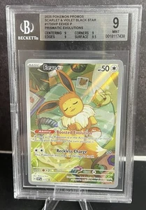 Pokémon Holo 2025 Promo Prismatic Evolutions #173 Evee Scarlet & Violet BGS 9 MT - Imagen 1 de 2