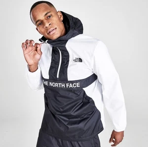 The North Face Herren Quarter Zip Windbreaker Pullover schwarz-weiß Gr. XL - Bild 1 von 6