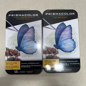 Prismacolor Técnica 12ct Lápices de Colores Animal Paso a Paso Juego de Dibujo Lote 2 - Imagen 1 de 3