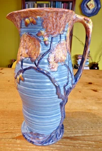 Vintage Carlton Ware Night Oak 10.25" Jug Blue - Picture 1 of 8