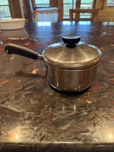 1801 Revere Ware 1 Qt Saucepan Pot Stainless Steel 18/10 With Lid - Picture 1 of 4