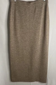 Chaus hellbraun elastische Taille Maxi Strickrock Gr. M 100 % waschbar Wolle 29 x 35 gebraucht, in einwandfreiem Zustand - Bild 1 von 7