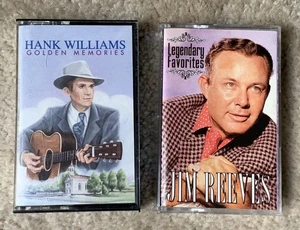 Set of 2 Cassettes *HANK WILLIAMS GOLDEN MEMORIES* & *JIM REEVES-LEGENDARY FAVS* - Bild 1 von 6