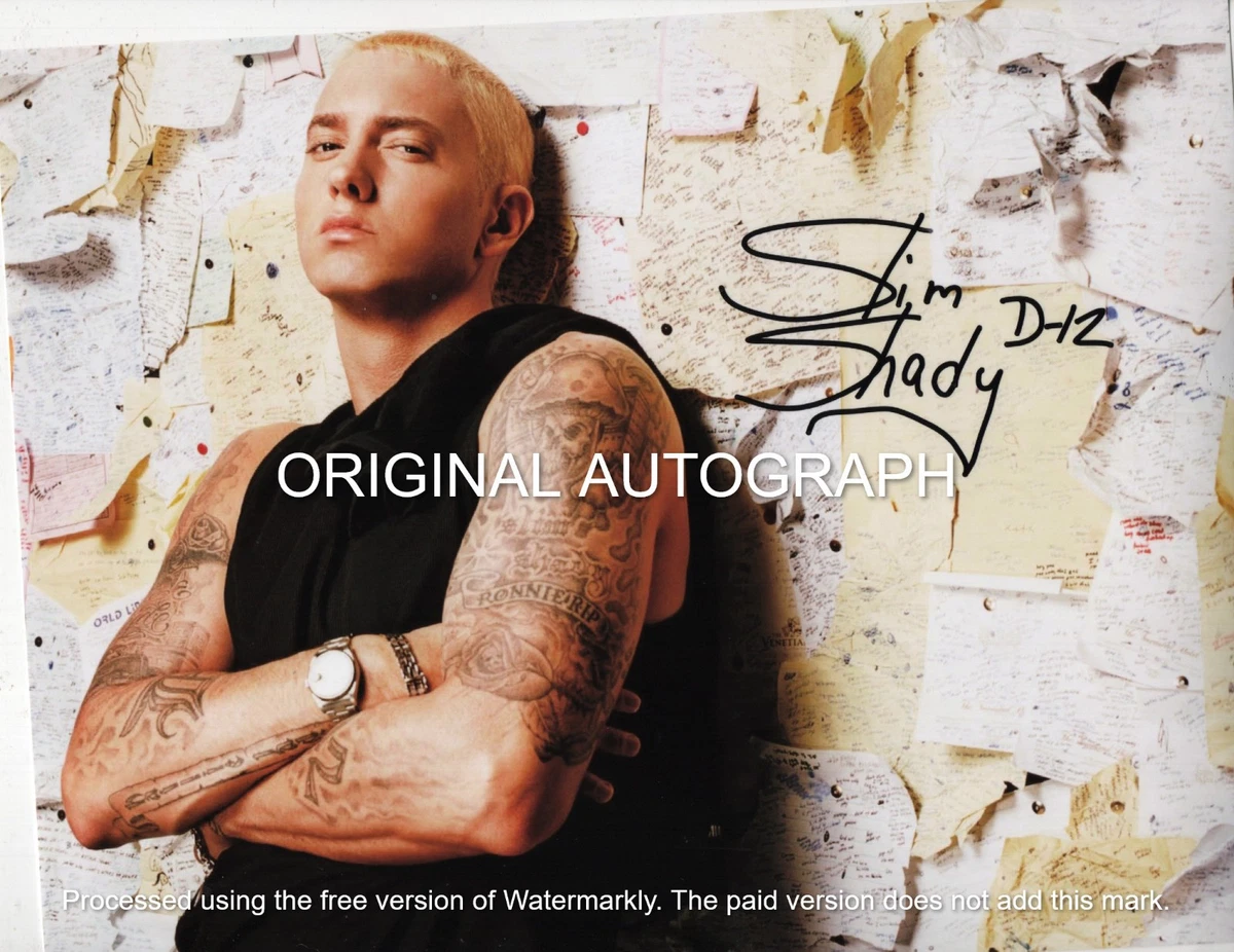 Eminem Autograph Original Autographed Rap & Hip Hop Memorabilia