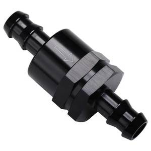 1/2" Non Return One Way Inline Check Valve Fitting Aluminum Black - Picture 1 of 4