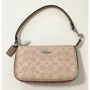 Coach CY236 Nolita 19 In Blocked Signature Canvas IN Taupe Multi - Picture 1 of 8