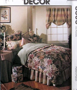 Home Decor Craft Pattern Duvet cover Envelope pillow sham valance dust ruffle - Picture 1 of 2