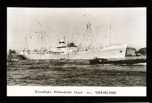 MS Graveland Photo Postcard - Royal Holland Lloyd - Picture 1 of 2