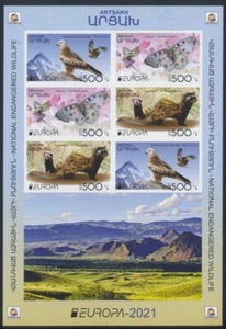 EUROPA CEPT 2021 - KARABAJ DE MONTAÑA ARZACH ARTSAKH 231-33 B ZD ARCO PEQUEÑO sin dentar - Imagen 1 de 1