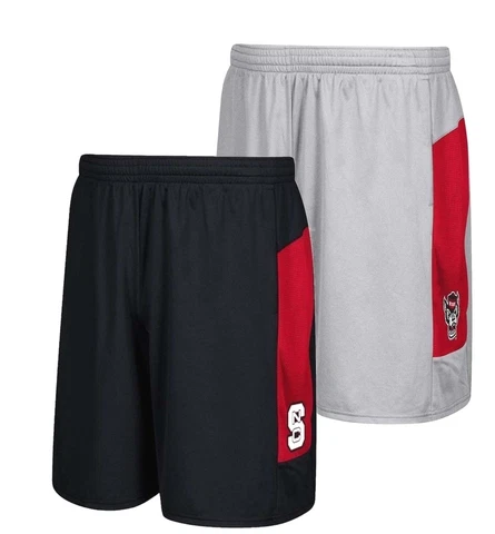 NEW NCAA Official North Carolina Sideline Team Wolfpack Basketball Shorts Men's Cover