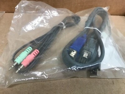 Avocent CBL0051 KVM Switch Cable VGA Audio USB Jack Mini-USB Cable Set NEW - Image 1 of 2