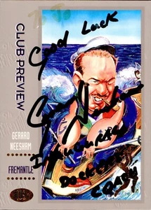 Tarjeta de vista previa firmada por Fremantle Dockers AFL Dynamic Club 1994 - Gerard Neesham - Imagen 1 de 3