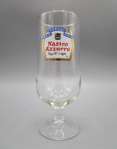 Bicchiere "NASTRO AZZURRO - EXPORT LAGER - BIRRA PERONI" - Anni 80 - (2° Tipo) - Picture 1 of 1