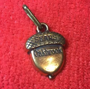 Vintage Sears Oakbrook Kupfer Metall Ersatz Reißverschluss Anhänger Charm - Bild 1 von 9