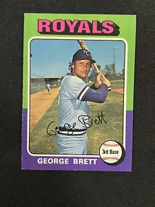1975 Topps #228 George Brett RC Rookie quasi nuovo hof Kansas City Royals *340 - Foto 1 di 2