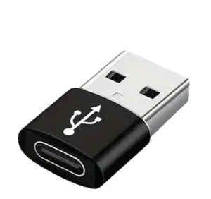USB Type C to USB Adapter Converter - Black - Picture 1 of 7