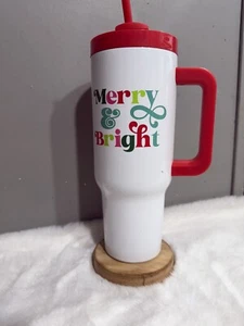 NUEVO NUEVO Vacaciones Feliz y Brillante Navidad Café Te Vaso de Agua en Multicolor - Imagen 1 de 9