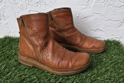 NAOT Calzado Para Mujer Cetona Bota Tachuela Cuero Arce Suave Talla 37 6 6.5 Foto 1 de 4
