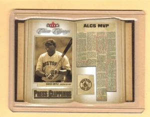 2005 Fleer Clippings Press Clippings DAVID ORTIZ #4 of 12 PC Boston Red Sox - Picture 1 of 1